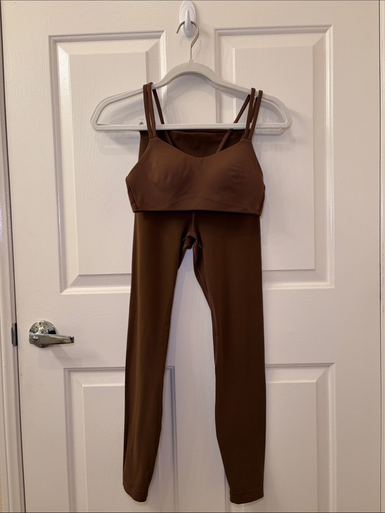 lululemon athletica Other - Lululemon java align leggings 25inch (sz 2) & like a cloud bra (sz 4) set